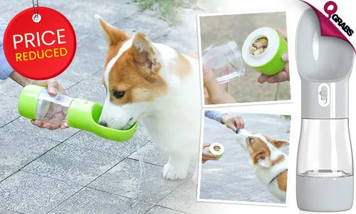 Multifunctional Food/Water Bottle for Pets!